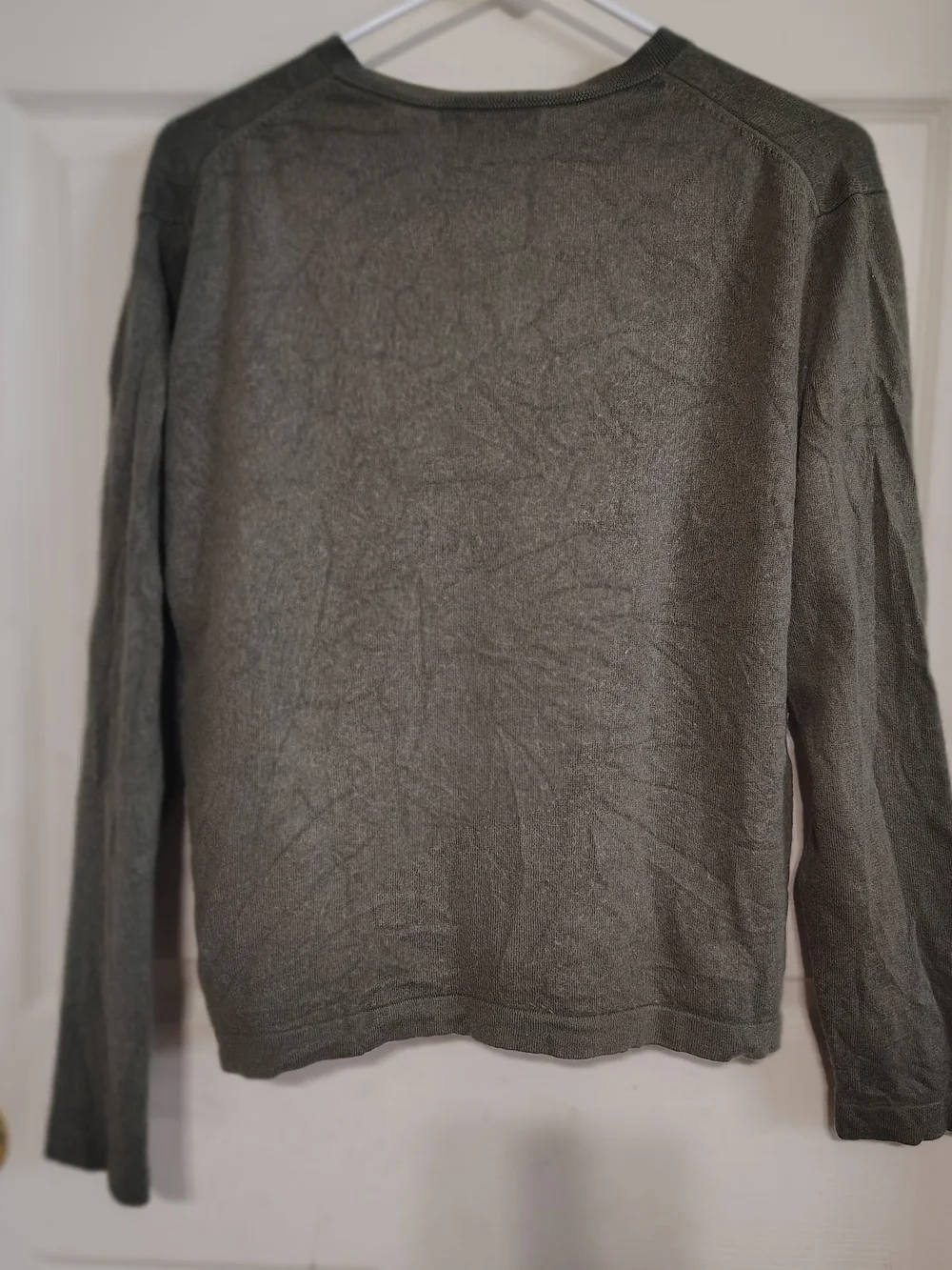 Banana Republic Green Silk-Cashmere Knit V-Neck Pullover Sweater Men’s L
